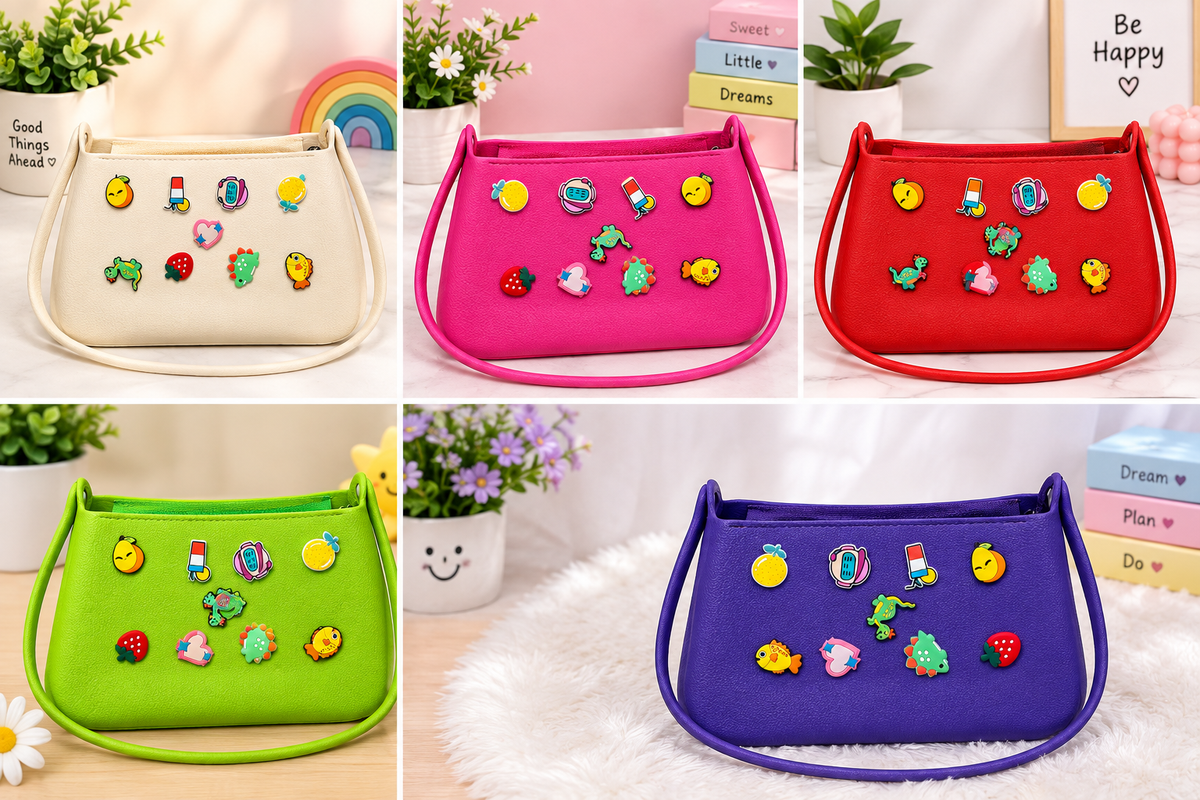 Cute Cartoon Kids Sling Bag for Girls | Colorful Shoulder Bag