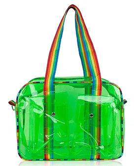 Transparent Jelly Tote Bag, Stylish PVC Waterproof Handbag for Women & Girls, Lightweight Travel & Gym Carry Bag, Daypack for Teens & Kids - Cute Travel, Beach & Casual Carry Bag, Pack of 1 Pcs