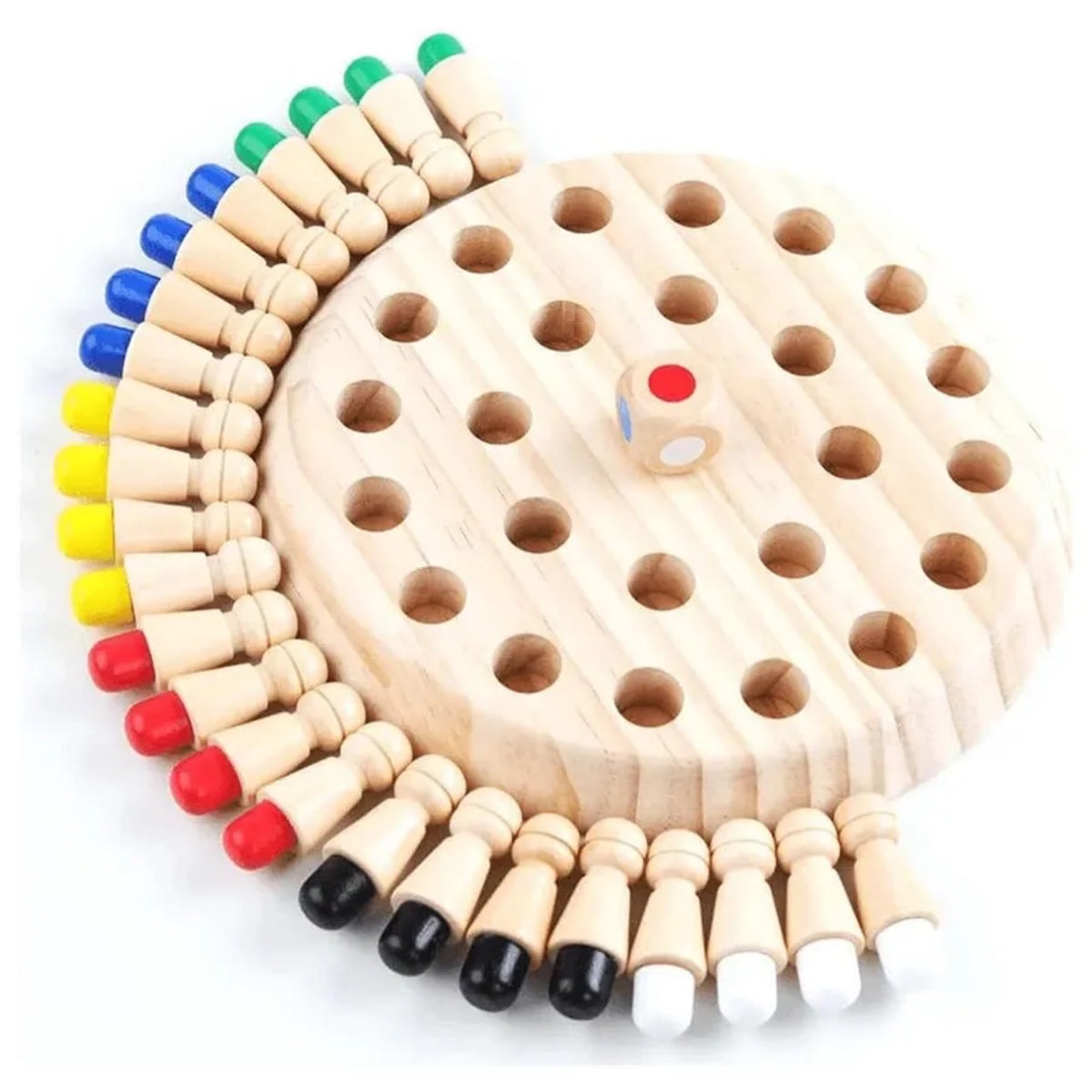 The Wooden Memory Chess Game is a popular Montessori-inspired educational board game. Despite the word "chess" in its name, it focuses entirely on color recognition, concentration, and spatial memory building rather than standard chess strategies.
