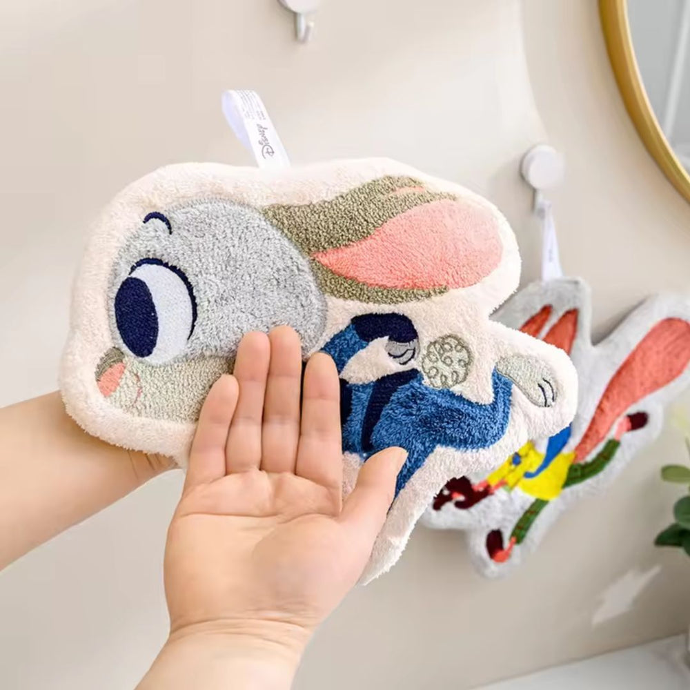 Zootopia Character Hand Towels | Cute Hanging Plush Towels