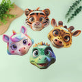 3D Cartoon Animal Face Drawing Book