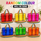 Transparent Jelly Tote Bag, Stylish PVC Waterproof Handbag for Women & Girls, Lightweight Travel & Gym Carry Bag, Daypack for Teens & Kids - Cute Travel, Beach & Casual Carry Bag, Pack of 1 Pcs