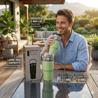 Double Wall Stainless Steel Tumbler with Straw Insulated Water Bottle Stainless Steel Tumbler
(900 ml)