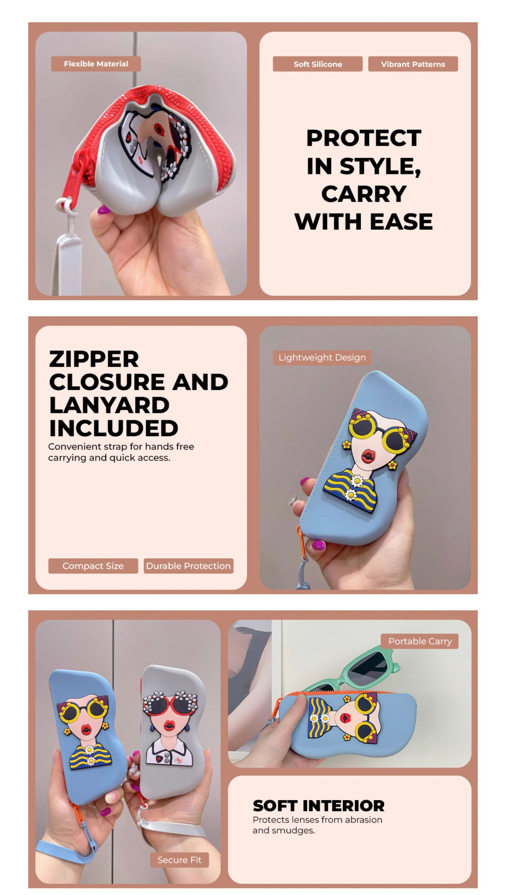 SILICONE SUNGLASS CASE