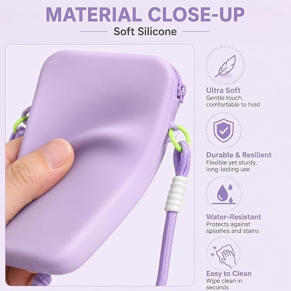 Silicone Mobile Sling Pouch