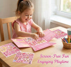 Princess Dress-Up Magnetic Sticker Activity Book for Girls - Reusable Fashion Doll Sticker Set with Clothes, Accessories & Wardrobe Playset, Creative DIY Learning Toy (Princess)
