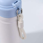 Portable Stainless Steel Drinkware Cartoon Animal Tumbler with Straw Bounce Lid Features a Stylish Rope Handle