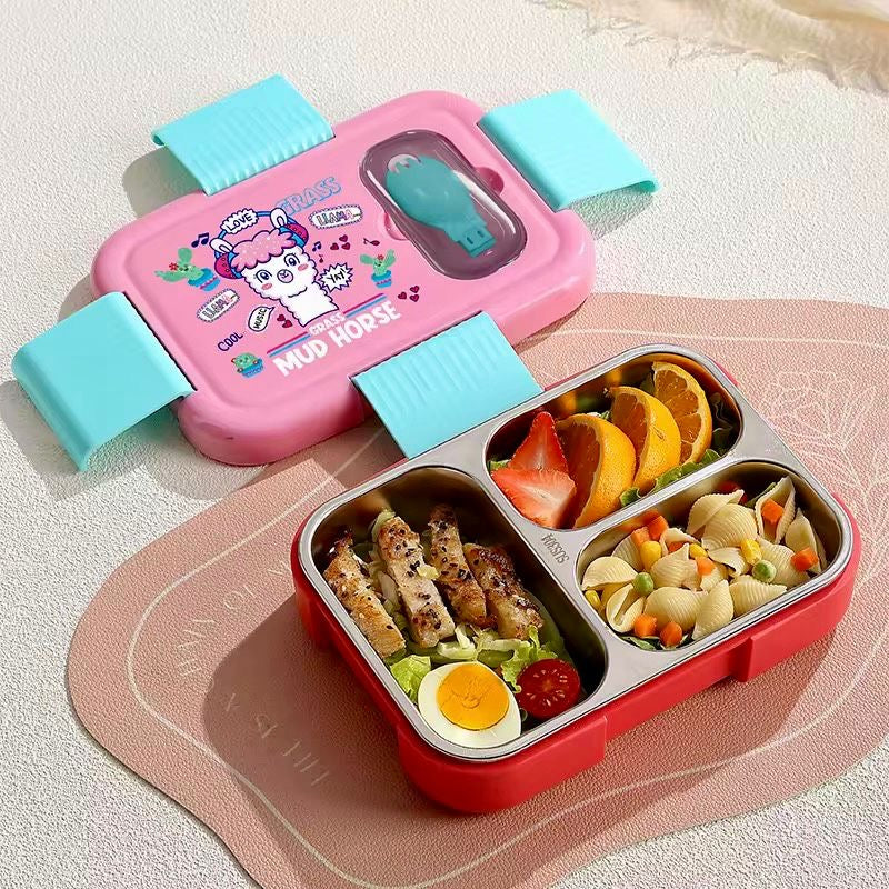 IQIX - 3 Grid Spill Free Kids Lunchbox
