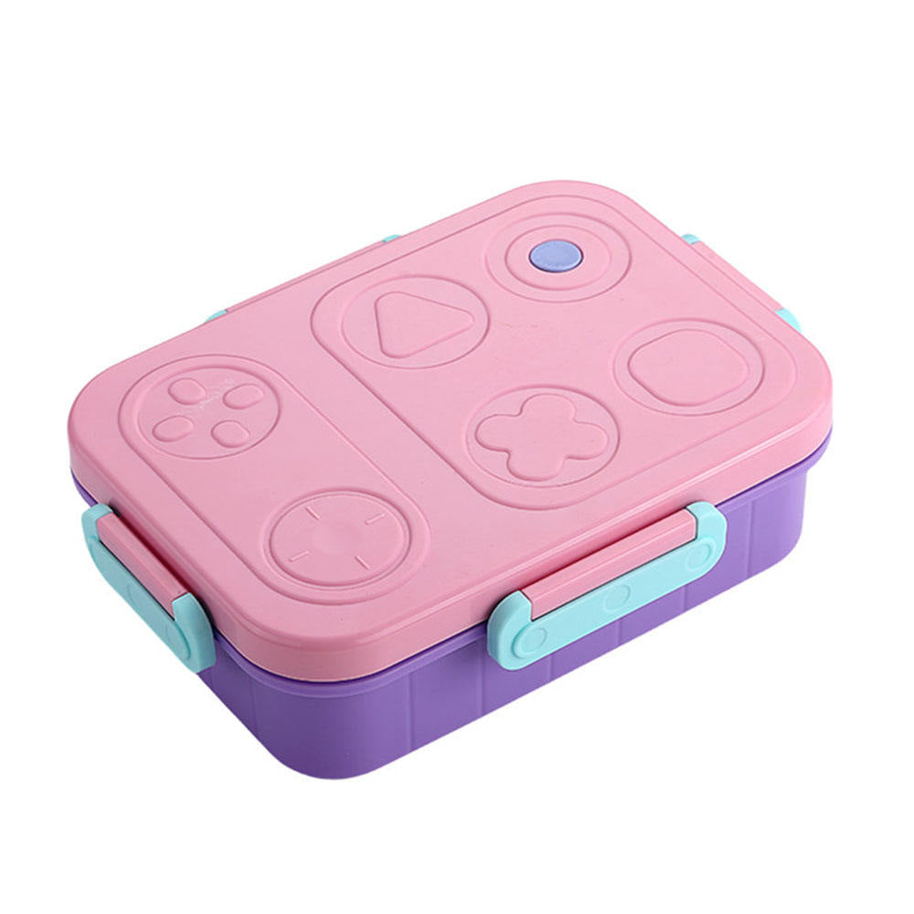 800ml Stainless Steel Lunch Box for School Children Food Storage Container 2-Compartment Kids Metal Lunch Box with Fork Spoon