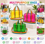 Transparent Jelly Tote Bag, Stylish PVC Waterproof Handbag for Women & Girls, Lightweight Travel & Gym Carry Bag, Daypack for Teens & Kids - Cute Travel, Beach & Casual Carry Bag, Pack of 1 Pcs