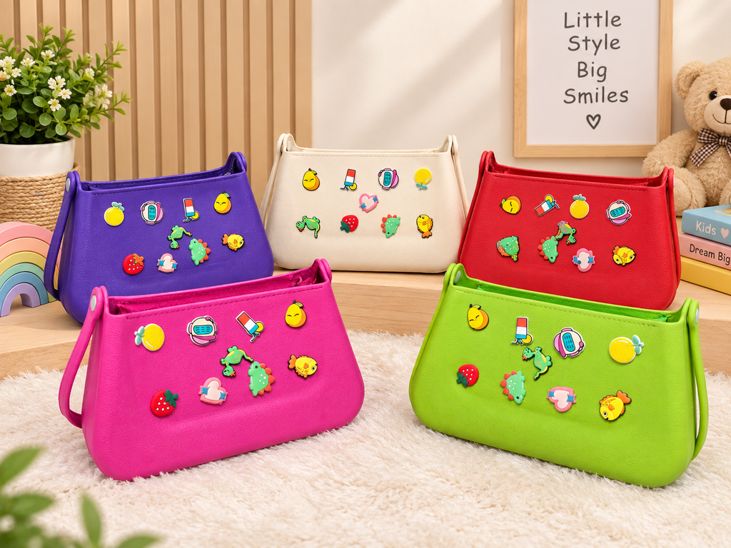 Cute Cartoon Kids Sling Bag for Girls | Colorful Shoulder Bag