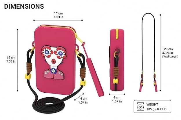 Silicone Mobile Sling Pouch