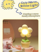 Little Flower LED Night Light for Kids Bedroom
