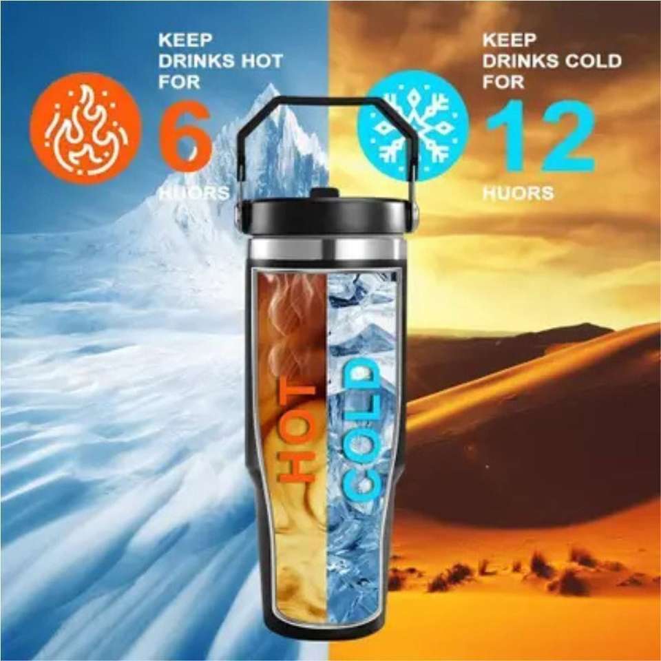 Double Wall Stainless Steel Tumbler with Straw Insulated Water Bottle Stainless Steel Tumbler
(900 ml)