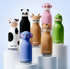 Chicu Tom Kids Cartoon Water Bottle | Cute Animal design | Kids school & Travel Bottle