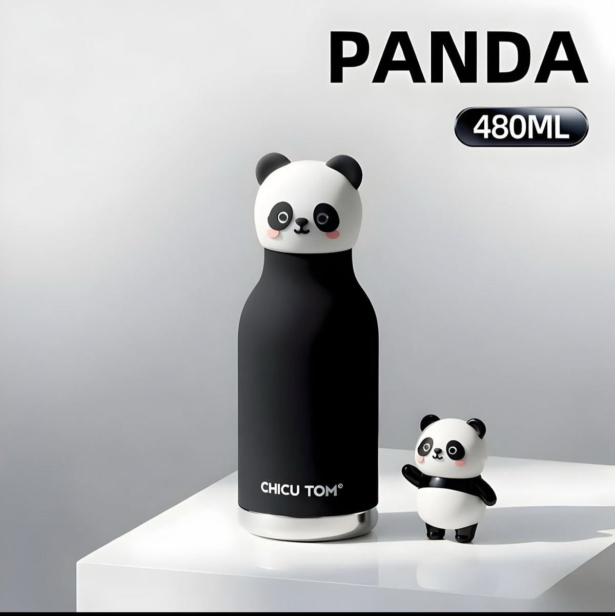 Chicu Tom Kids Cartoon Water Bottle | Cute Animal design | Kids school & Travel Bottle