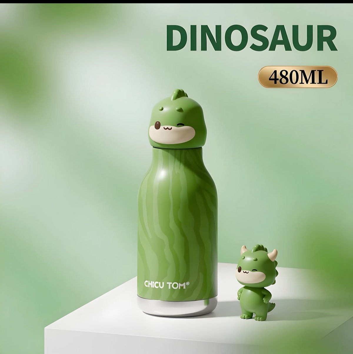 Chicu Tom Kids Cartoon Water Bottle | Cute Animal design | Kids school & Travel Bottle