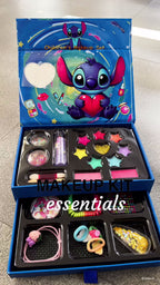 Stitch-Themed 2-Tier Children's Makeup & Accessory Set