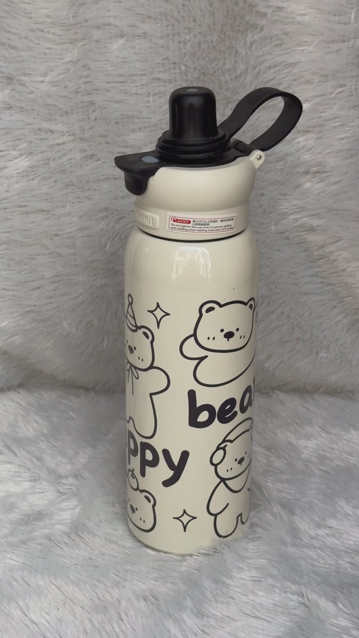 Stylish Cartoon Water Bottle for School, Travel & Everyday Use